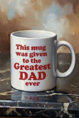 dad message on mug