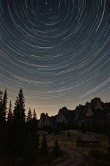 starry night long exposure